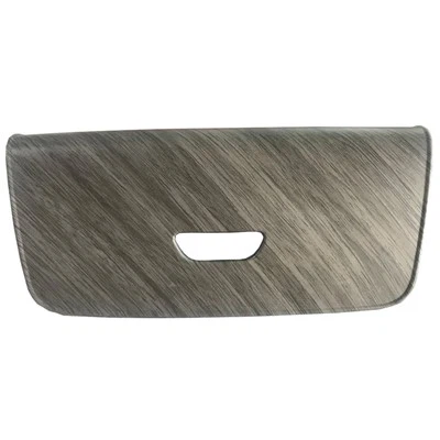 Manija de puerta de plástico con película decorativa en molde